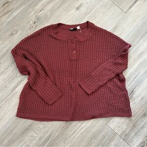 BDG Burgundy Knit Pullover
